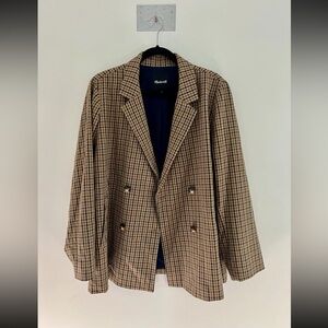 Madewell Plus Size Dorset Blazer In Coster Plaid Size 2X